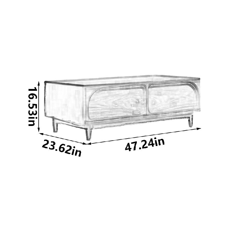 All solid wood fashion coffee table