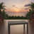 All-Weather Metal Outdoor Coffee Table, 43" X 24", Wood-Look Top, Gray Frame | Gift Idea-1250502377