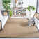 Delapena Solid Colour Bamboo Slat / Seagrass Hand Woven Area Rug
