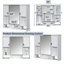 35'' X 28'' Modern Wall Mounted Bathroom Storage Cabinet-349013901