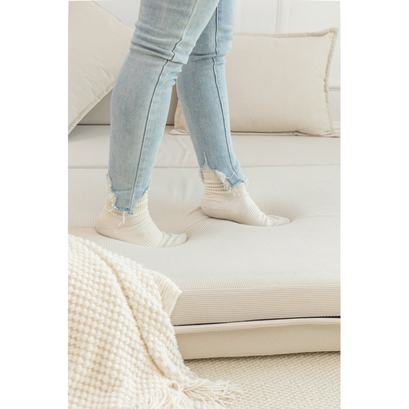Canapé-lit pliable avec coussin lombaire Jorgensen, Beige