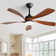 Damecia 52" 5 - Blade Smart Standard Ceiling Fan with Remote Control and LED Light