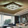 Zaina Square Large-size Glamourous Crystal LED Flush Mount