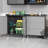 Heavy-Duty Metal Garage Storage Cabinet With Wheels - Sturdy And Durable Tool Storage Cabinet For Garage, Office, And Home Organizer Solutions