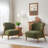 Deanda No Assembly Upholstered Solid Wood Armchair-114248039
