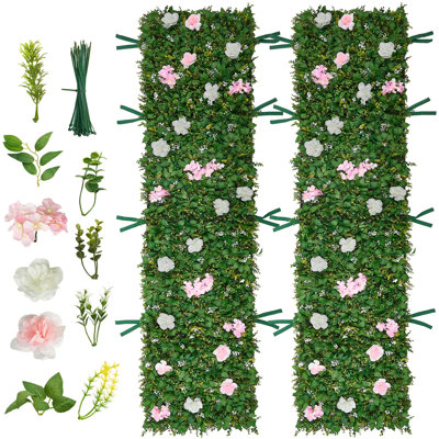 Artificial Silk Flower Wall