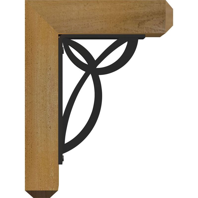 Support triple à motif de crochets 4 po Versailles, H 18 po x P 15 1/2 po, Cèdre rouge de l'Ouest l 4 po x T 4 po (sciage br