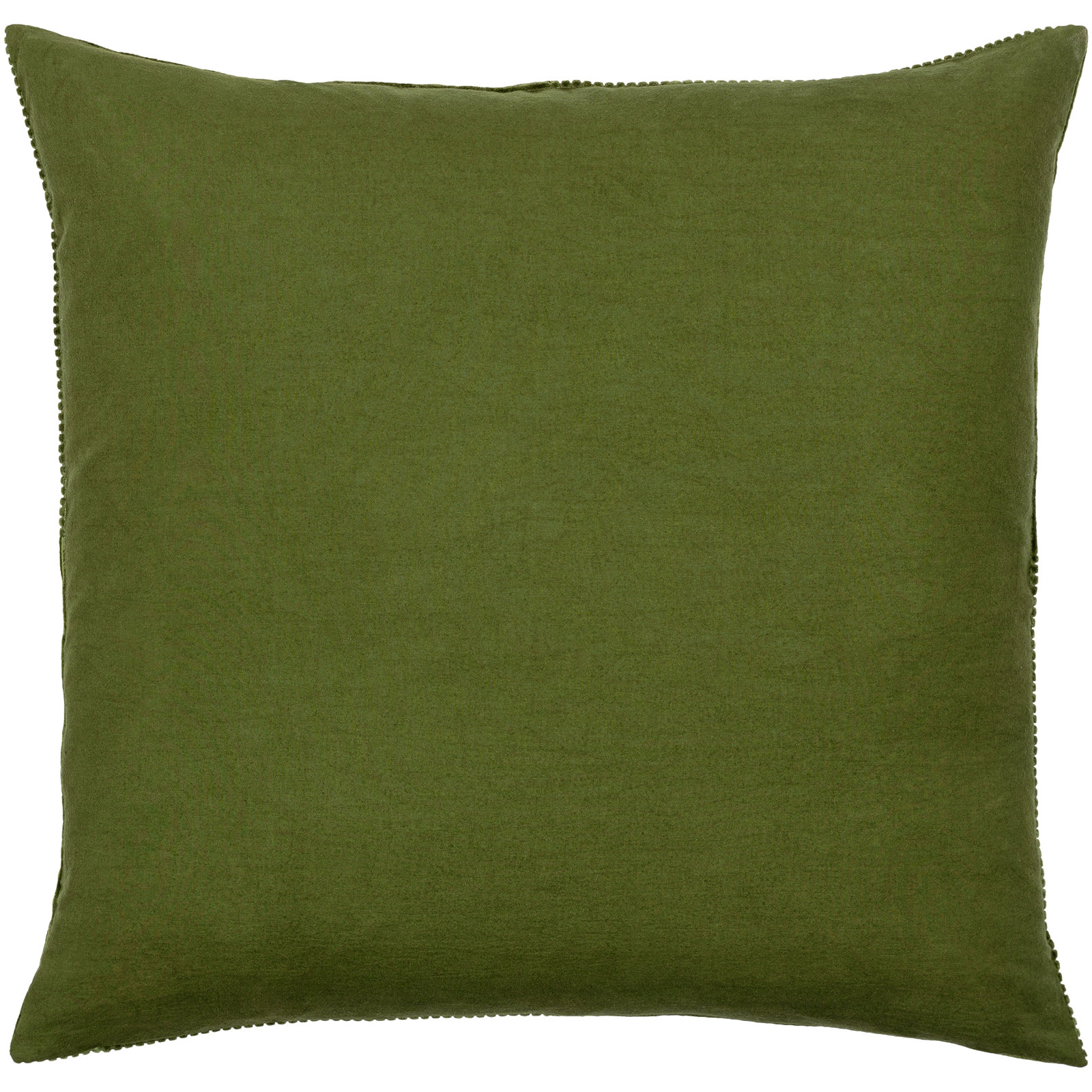 Selma Cotton Pillow Cover, 18" x 18", Olive
