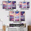 Kawaii Landscape Clouds III - Clouds, ensemble d'art sur toile-107733650-107733652