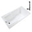 60'' x 32'' Acrylic Soaking Drop-In Bathtub, Drain Included-97544483