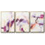 Ensemble de 3 cadres flottants sur toile polaire magenta I-97710431-97710428