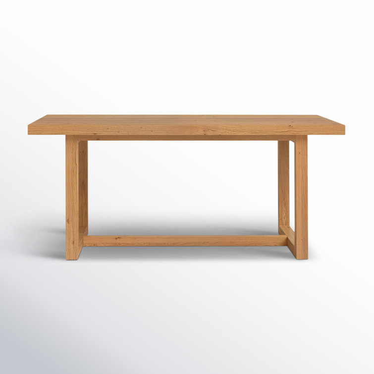 Modica 70'' Pine Solid Wood Sled Dining Table