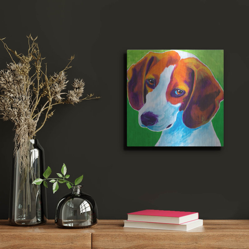 "Beagle - Watson" par Dawg Painter, H 12 po x l 12 po