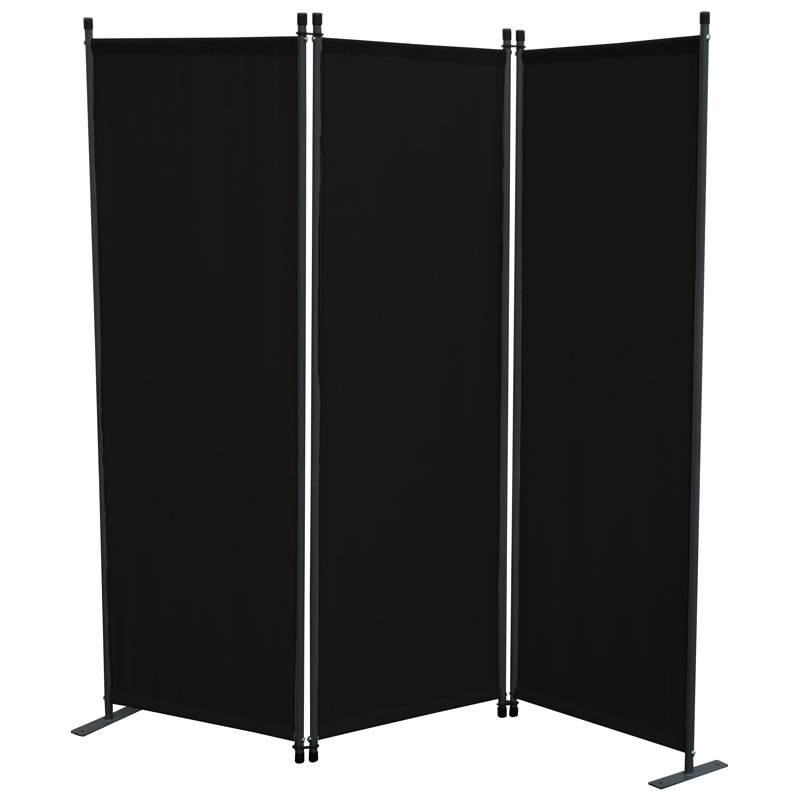 Ferrari 167cm W x 170cm H 3 - Panel Metal Folding Room Divider