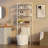 Calirose 23.6" W x 68 "H x 9.4" D Over The Toilet Storage with 4-tier shelf & 4 hooks-1698560457