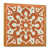 Toile avec cadre flottant or