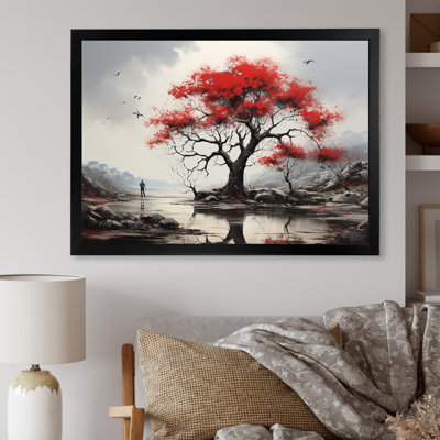 Paysage de baobab rouge I