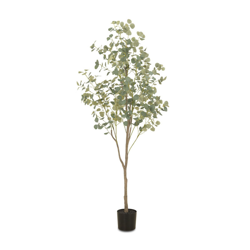 Faux Eucalyptus Tree-Faux Eucalyptus Tree-7'