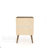 Liberty 18" W Mid-Century Modern 1-Drawer Nightstand in Rustic Brown-2036813508