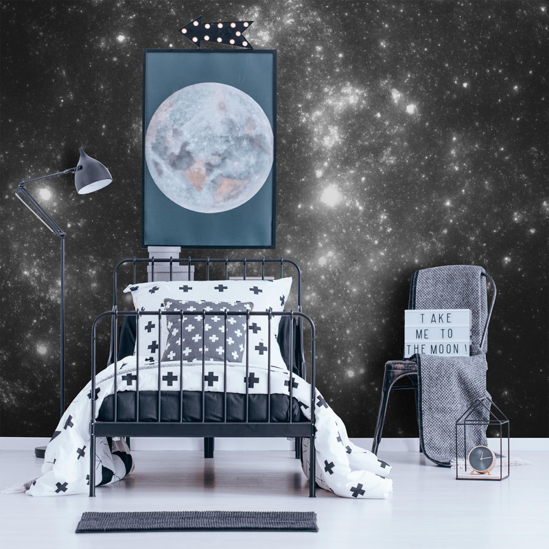 Art for the Home Constellation Celestial 2.8m x 3m Wall Mural, Black