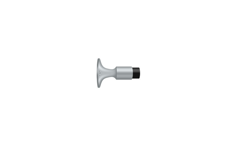 Deltana DSW325U26D 3-5/8" Wall Mount Bumper in Brushed Chrome, Brushed Chrome