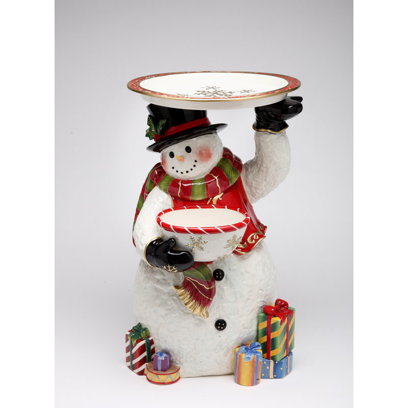 Fig 18" avec assiette bonhomme de neige
