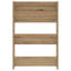 Wall Shoe Cabinets With Shelf 2 Pcs Engineered Wood-1473550487