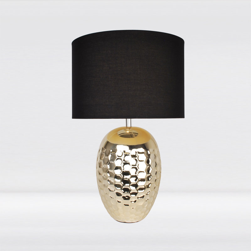 Zamora Ceramic Table Lamp, Black
