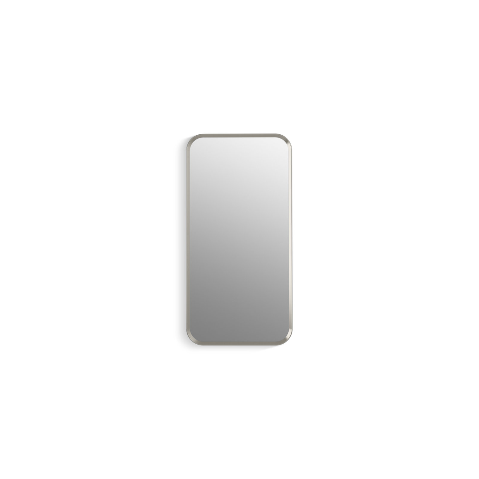 Verdera Surface Mount or Recessed Rectangular Framed Medicine Cabinet, 30" H x 12" W x 4.18" D, Brushed Nickel