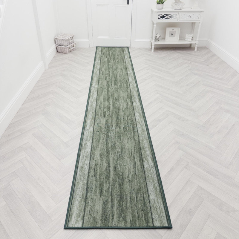 Runner Abstract Looped / Hooked Area Rug, Runner 66 x 150 cm