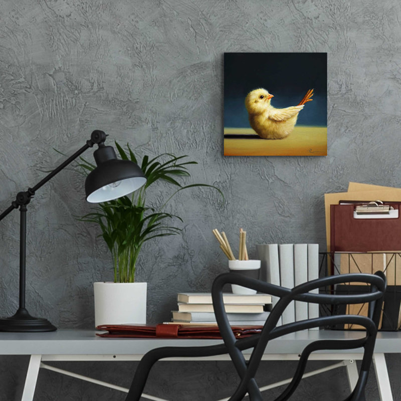«Yoga Chick Boat Pose» par Lucia Heffernan, H 12 po x l 12 po x P 0,13 po