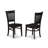 5 Piece Dining Room Furniture Set Includes a Rectangle Kitchen Table with Butterfly Leaf and 4 Dining Chairs, Black-1974056957-1974056956