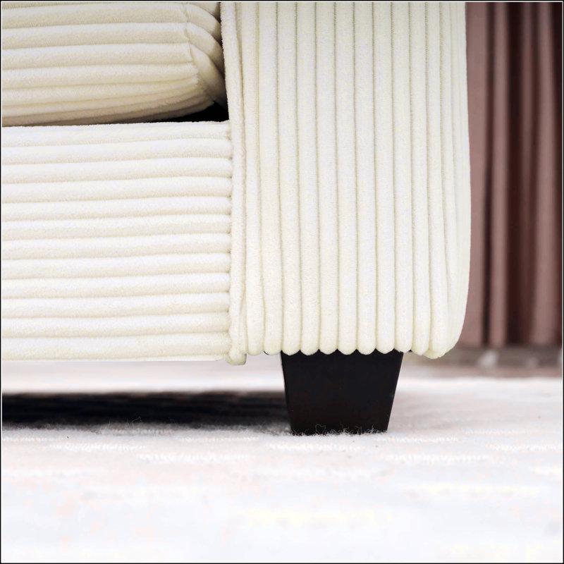 Warm And Cozy Sofa Set With Soft Cushions And Pillows, Beige