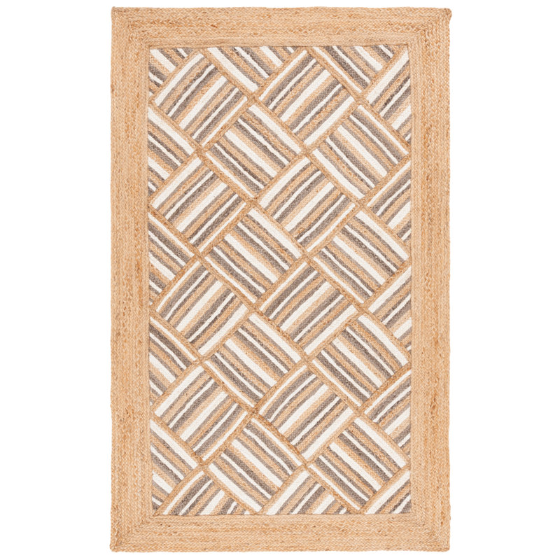 Tapis en jute tissée à plat Melanda, Rectangle 6 pi x 9 pi