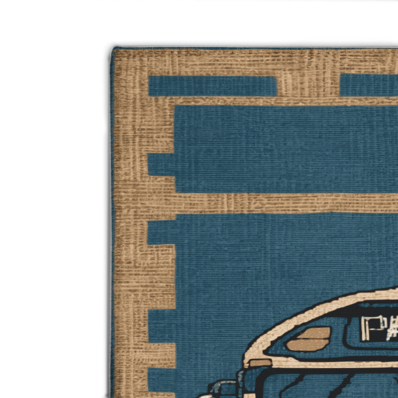 Tapis intérieur et extérieur gris Transport, Rectangulaire 8 pi x 10 pi