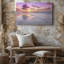Reproduction d'art sur toile Serene Beach Sunrise Ocean Waves-129665700