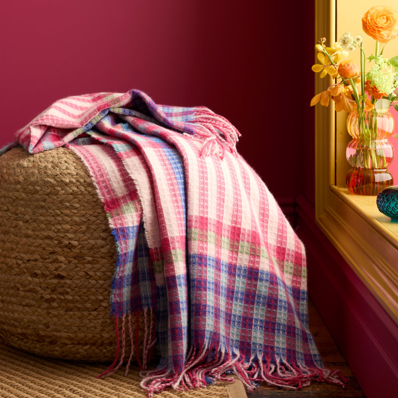 Darling Waffle Check Chequered Waffle Blanket