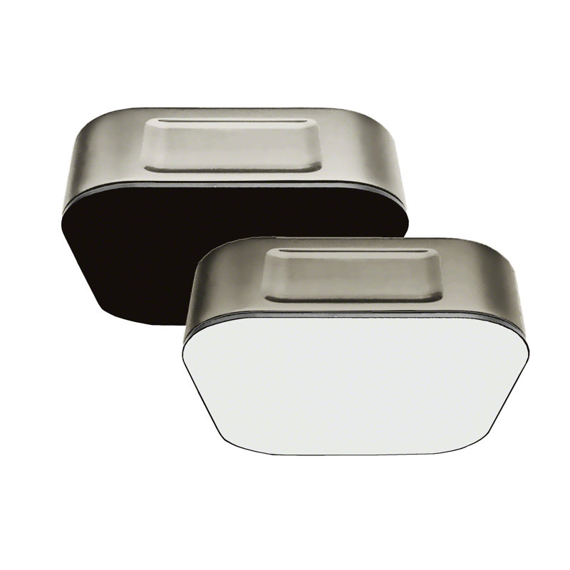 Glass Steamhead Steam Generator Part, Polished Nickel/Black