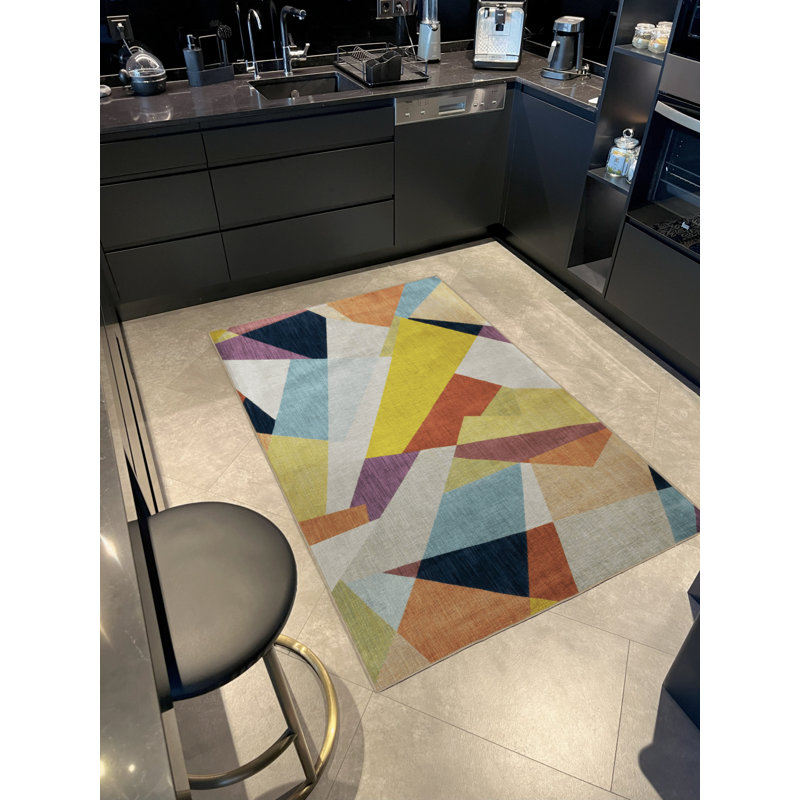 Tapis rectangulaire Xaven, Tapis de couloir 3 pi 4 po x 9 pi 11 po