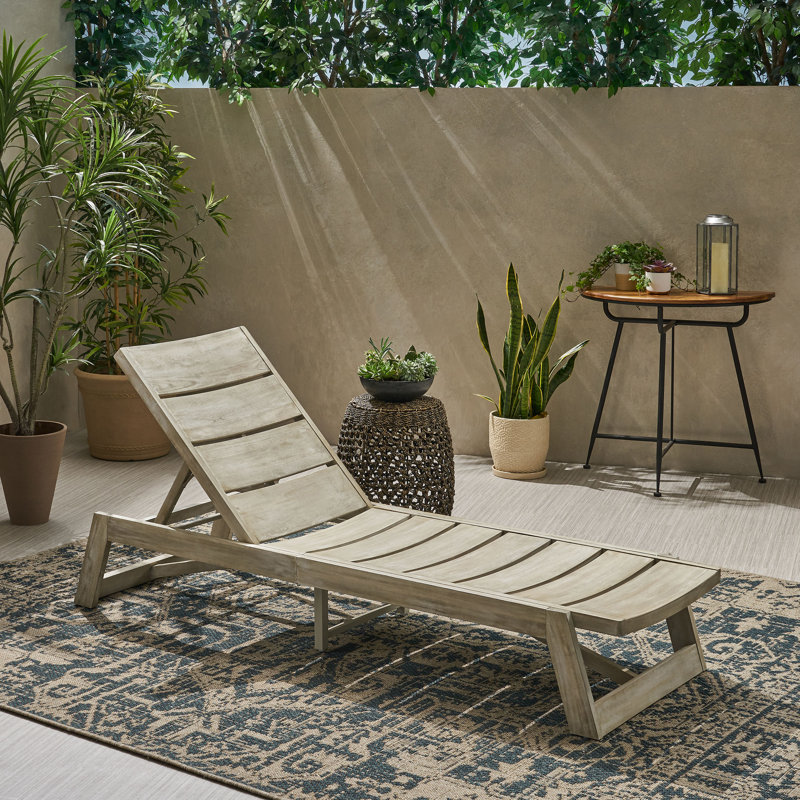 Chaise Lounge, Gray