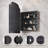 24"x35" Arched Bathroom Medicine Cabinet with Mirror, Wall Mounted Recessed/Surface Mount Storage Cabinet, Black Metal Frame, Easy Installation for Bathroom Vanity-1747214118-1747214119