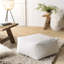 53cm Wide Square Solid Colour Pouffe Ottoman