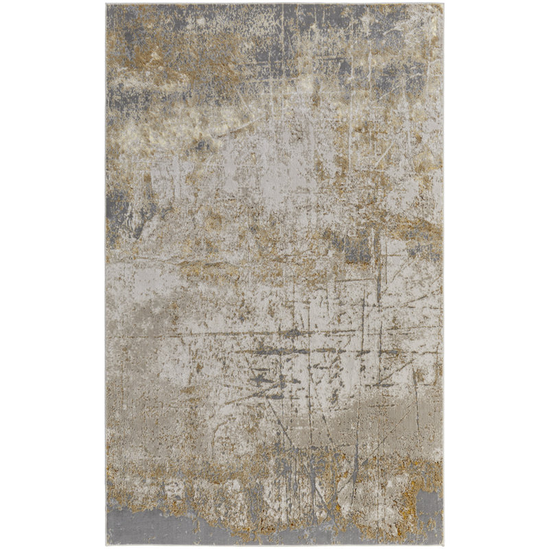 Rollegem Performance Abstract Indoor Rug, Rectangle 12' x 18'