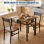 Ensemble de table et chaises carrées compactes 3 pièces pour 2 personnes-454780815