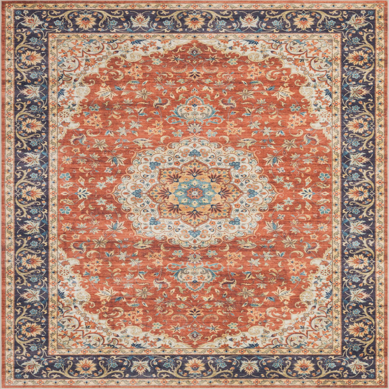 Premier GC_HAM4004 8X10 Red Area Rug, Red, Rectangle 7'10" x 9'10"