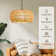Avag 19.7" Boho Rattan 5 Lights Chandelier(Bulbs Included)