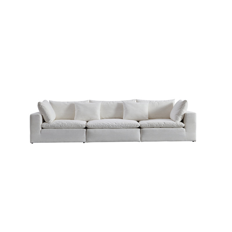 Canapé modulaire en bois 137 "de l'avant