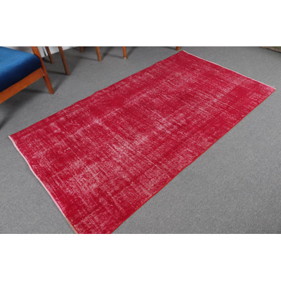 Tapis turc rétro vintage - tapis de cuisine Oushak antique avec surface lavable douce