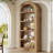 70.87" Tall Arched Bookcase-1809209698
