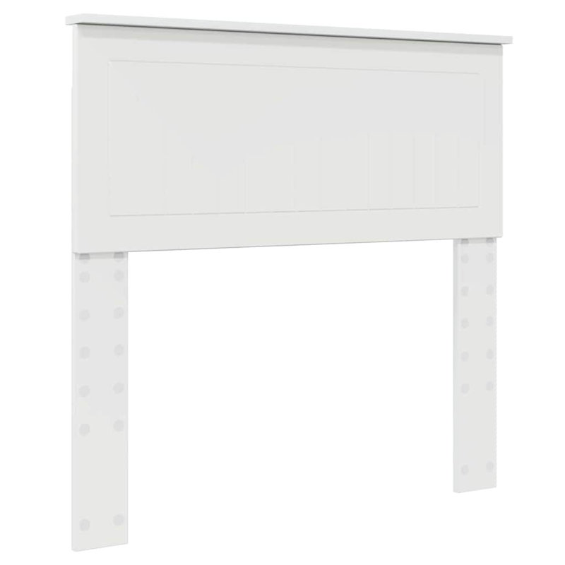 UK Single Headboard, Gloss White